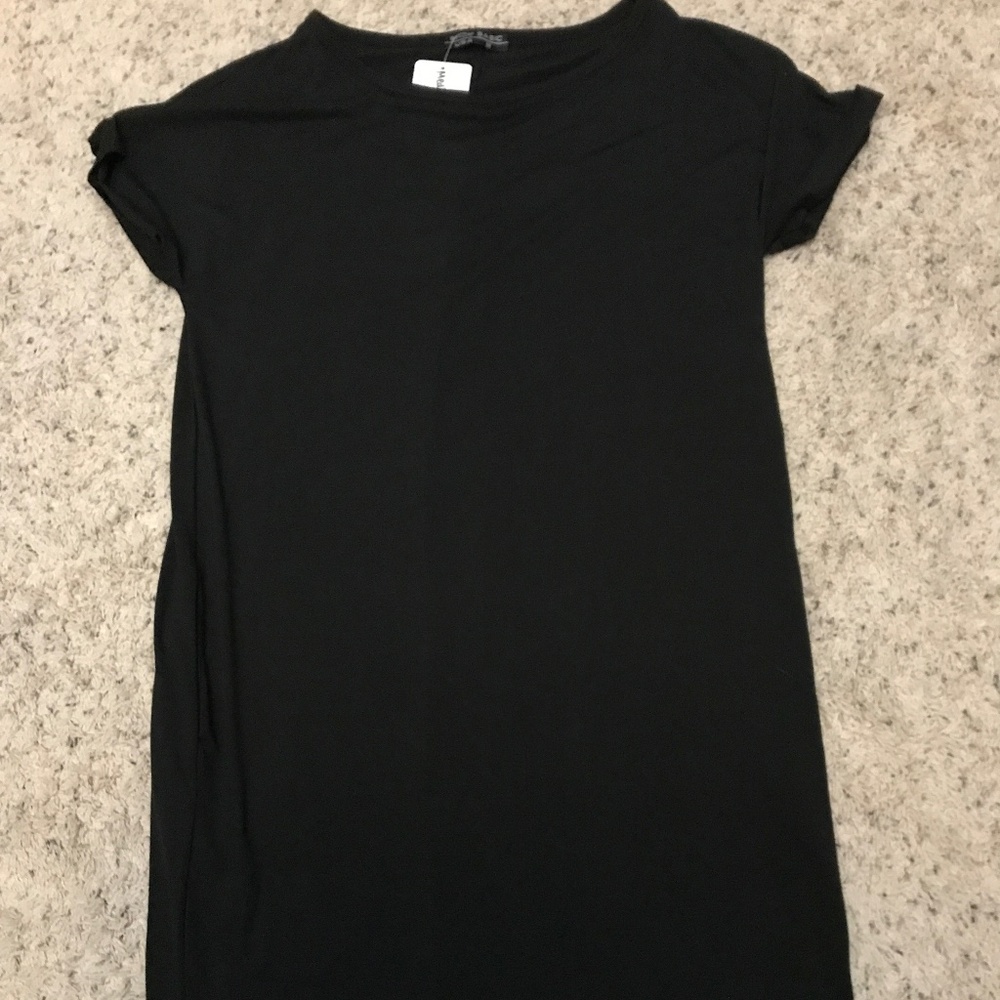 Classic black tshirt dress. New with tags. Size medium